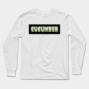 Comic Book Cucumber Long Sleeve T-Shirt